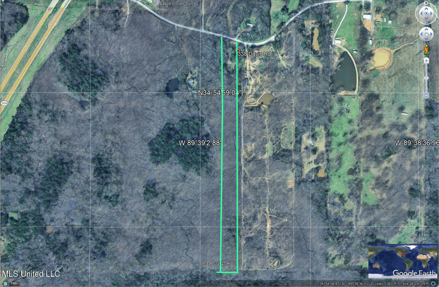 338 Davis Road Byhalia, MS 38611 - Photo 15 of 17 338 Davis Aerial Google Earth