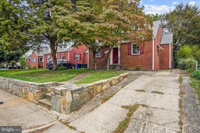 a view of a building with a window