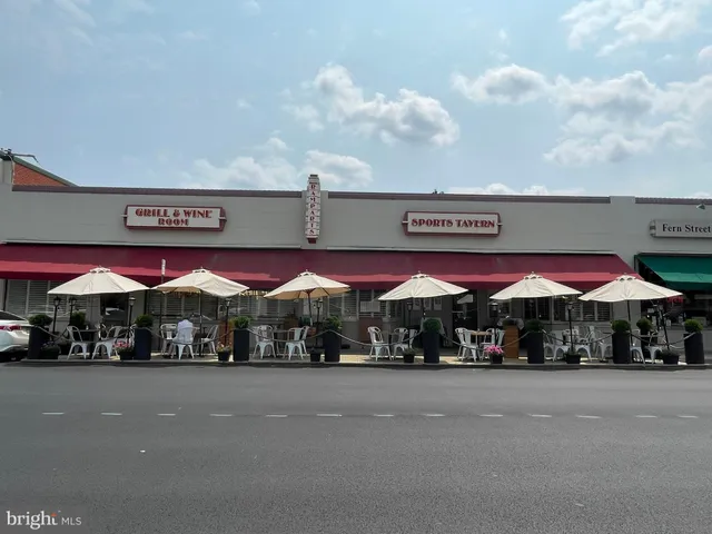 a view of a cafe with retail shop