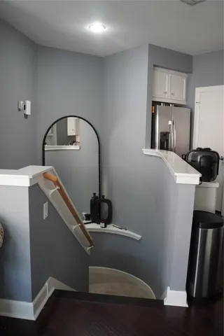 a room with storage and utility