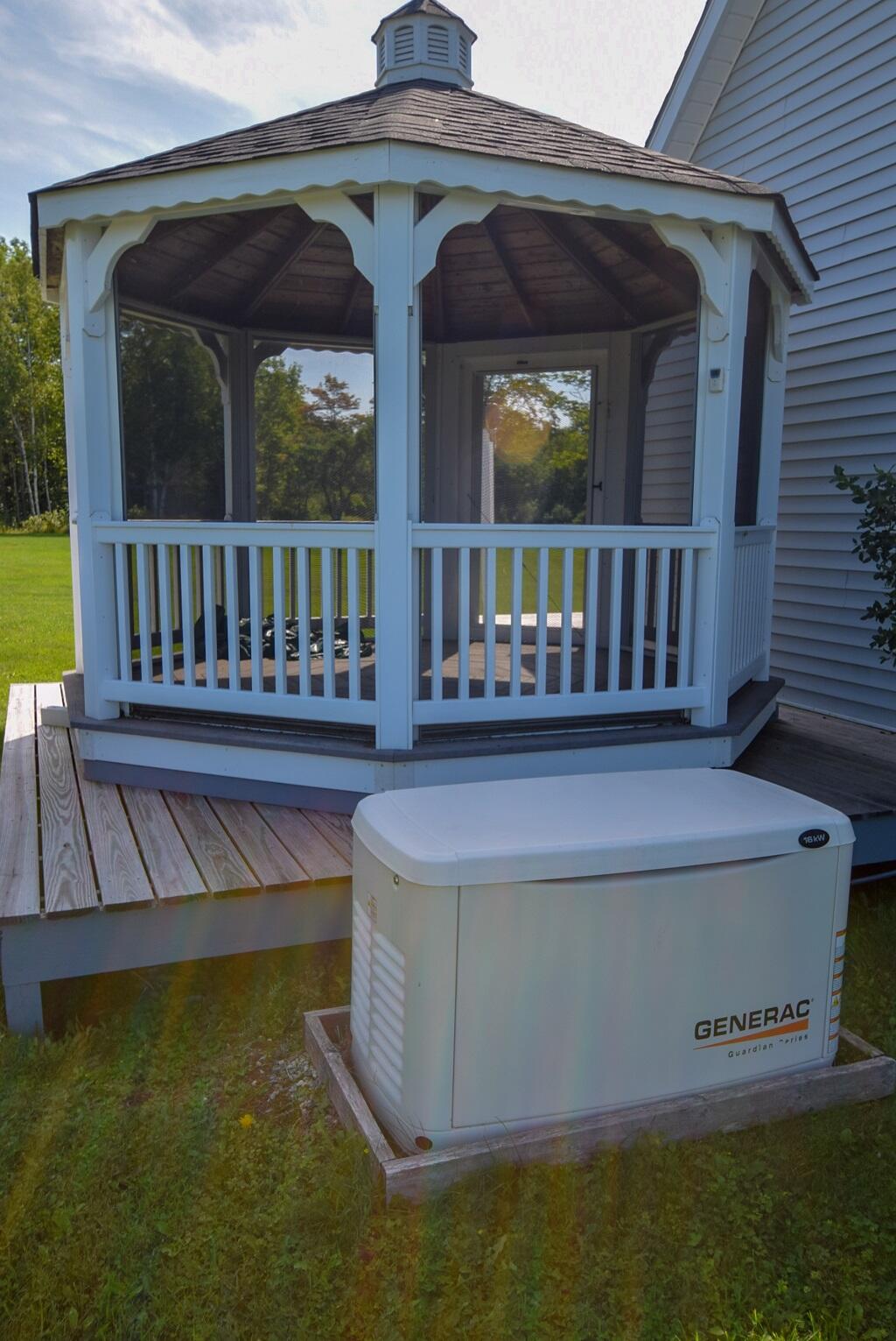 657 Golden Ridge Road Sherman, ME 04776 - Photo 19 of 43 Gazebo & Stand by generator...