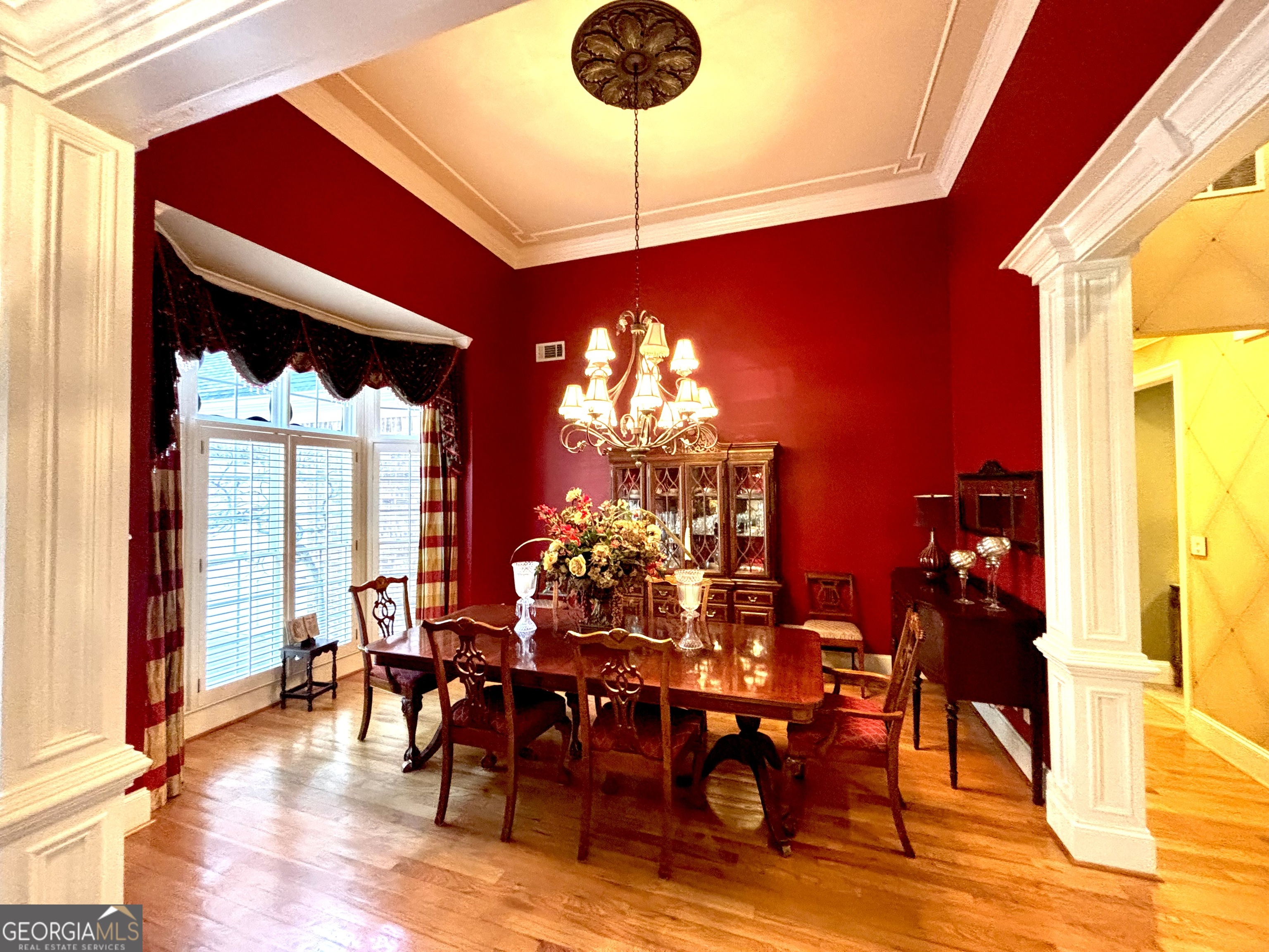 74 Waterford Path Hiram, GA 30141 - Photo 14 of 43 a view of a dining room with furniture and chandelier