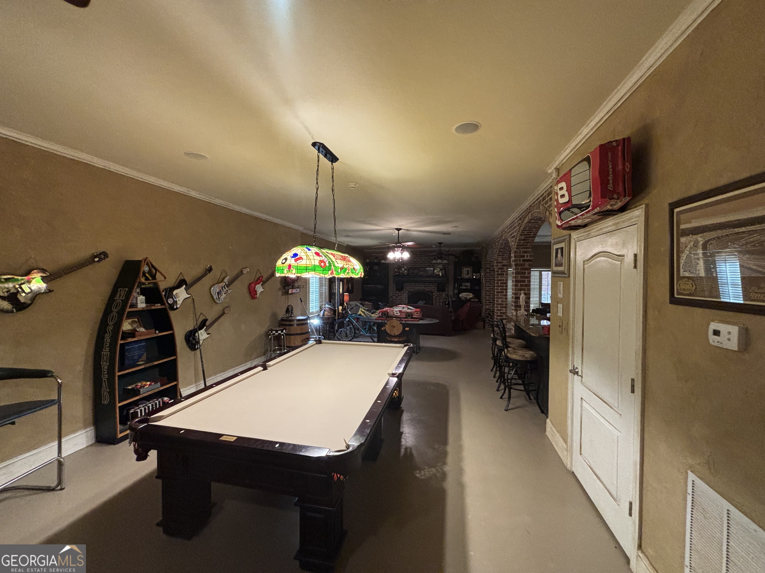 74 Waterford Path Hiram, GA 30141 - Photo 39 of 43 a room with pool table and a chandelier