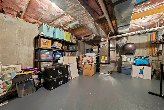 a view of storage and utility room