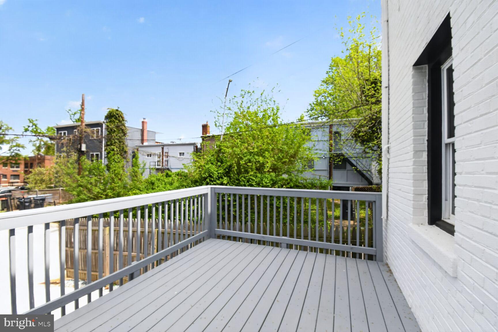 305 Decatur Street Northwest Washington, DC 20011 - Photo 20 of 21 a view of balcony with furniture