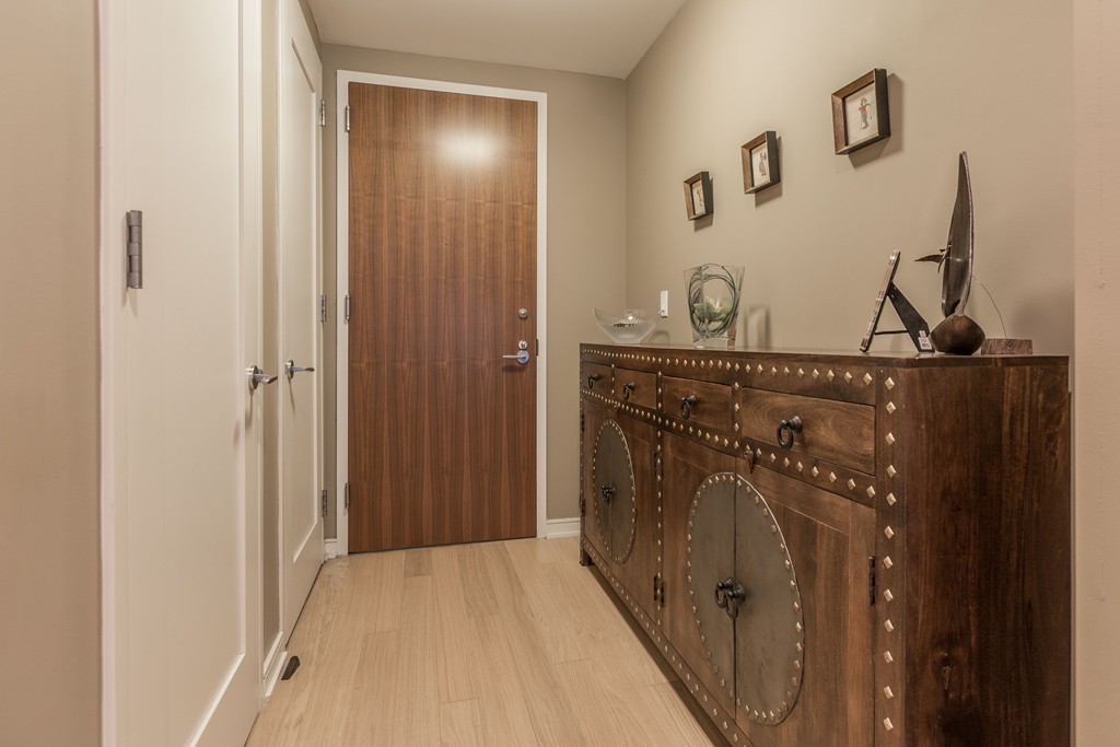 580 Washington Street, Unit 3F Boston, MA 02111 - Photo 8 of 24 a view of a hallway with closet