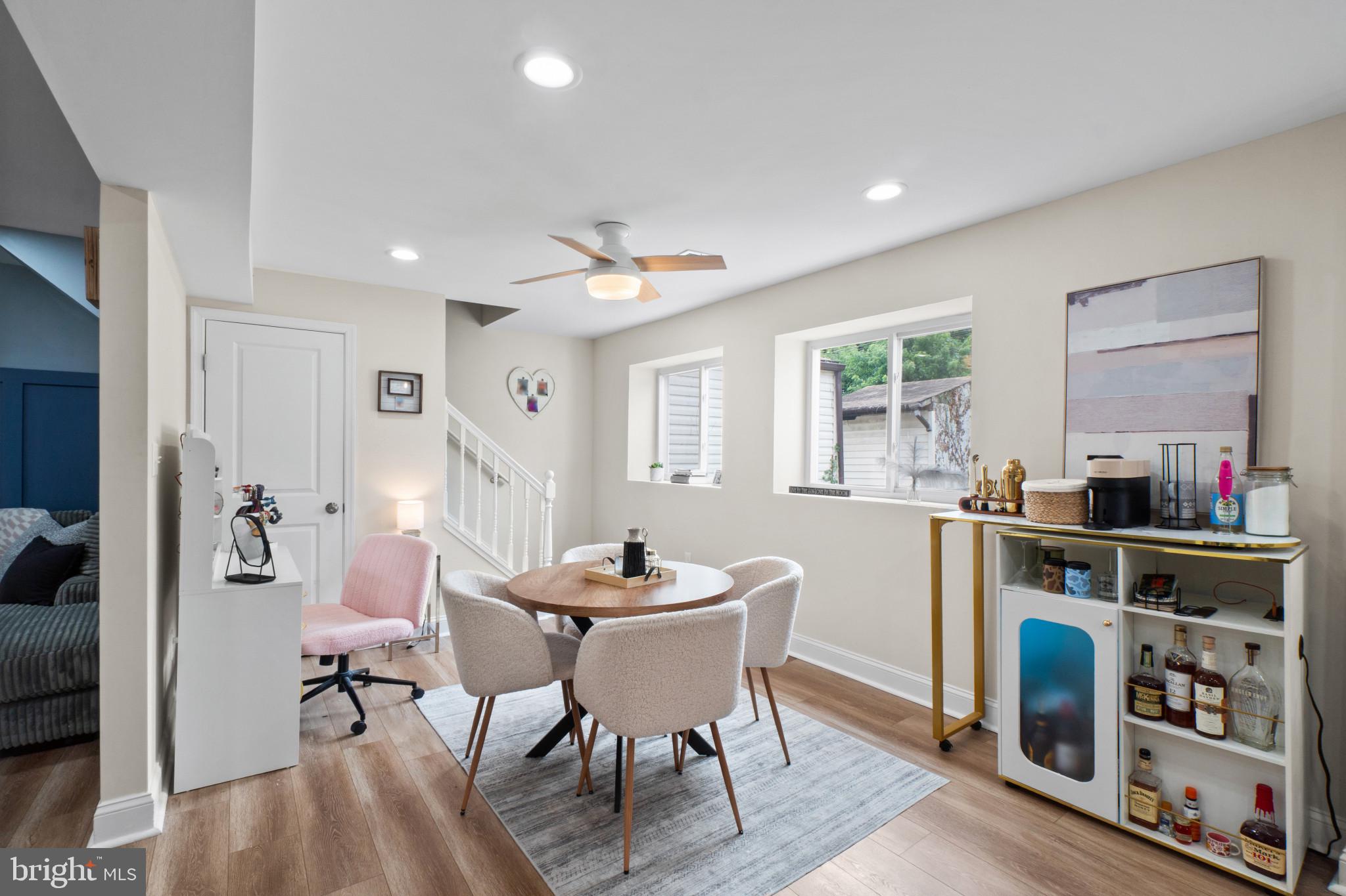 610 Meadow Road Baltimore, MD 21206 - Photo 10 of 35 recessed lighting, and a modern ceiling fan