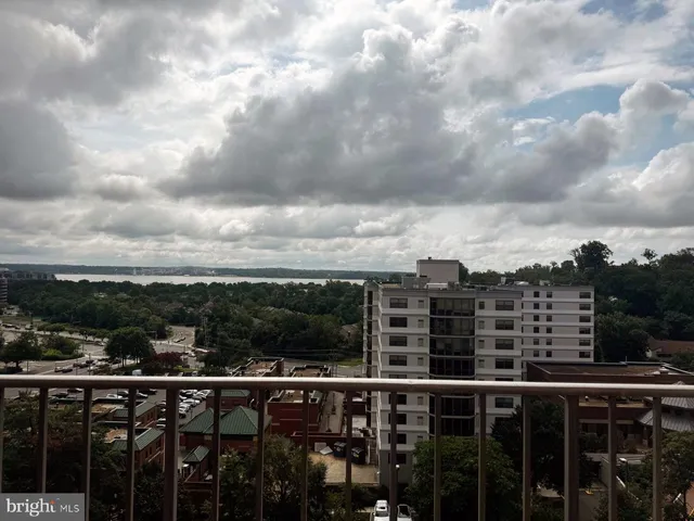 a view of a city with tall buildings