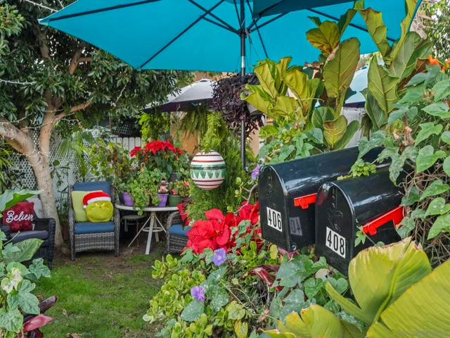 a group of people sitting in front of a store