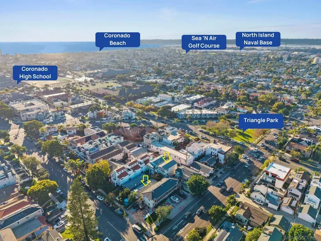 an aerial view of a city with lots of residential buildings