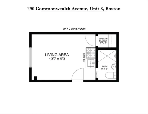 $2,100 | 290 Commonwealth Avenue, Unit 8, Boston, MA 02115