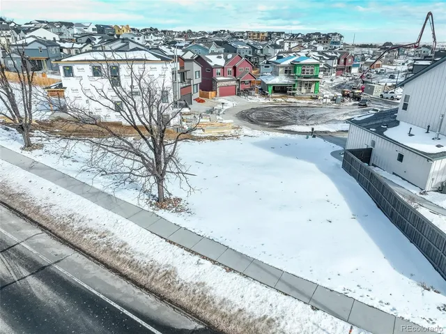 an aerial view of a city