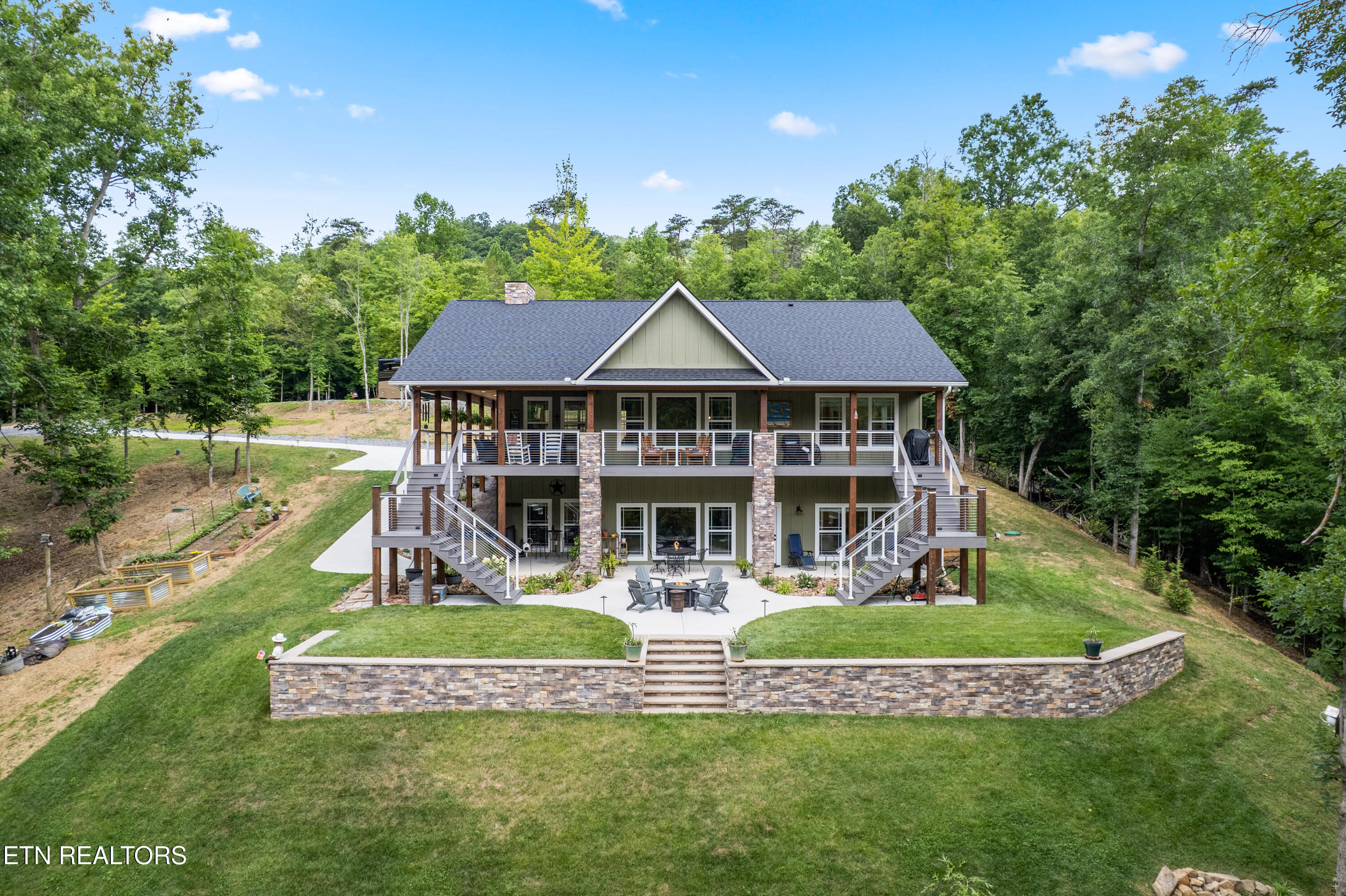 300 Black Fox Road Washburn, TN 37888 - Photo 2 of 53 Lake side of the house