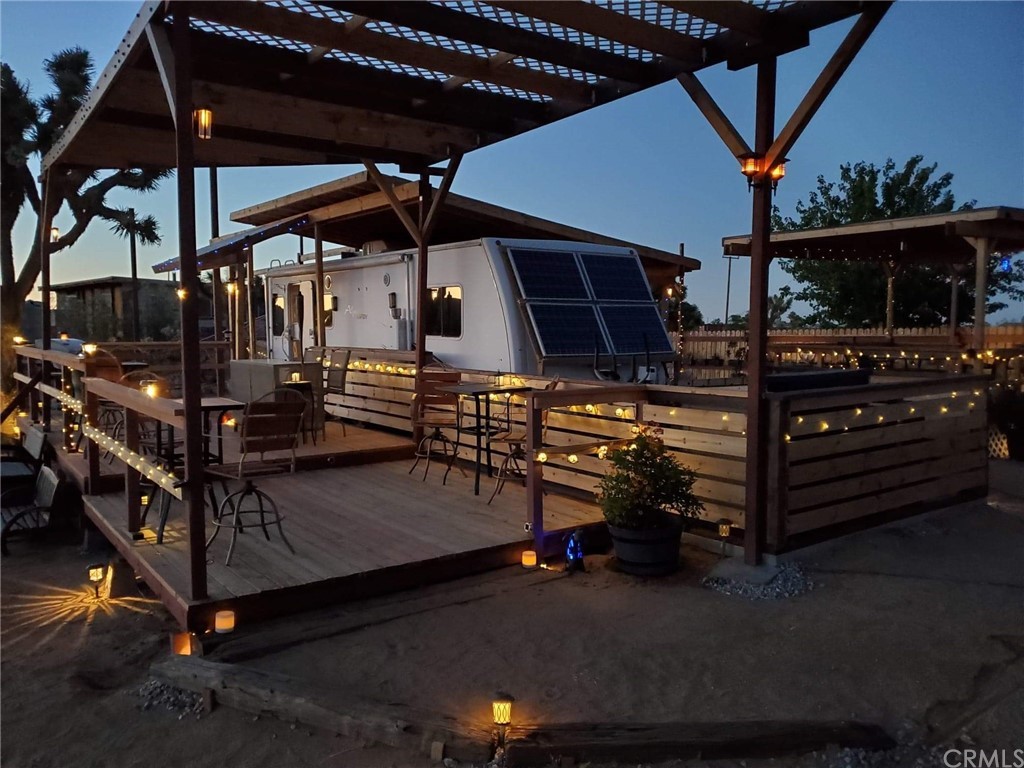 2916 Long View Road Yucca Valley, CA 92284 - Photo 1 of 1 Trailer patio area.