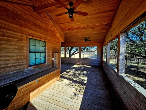 a view of a balcony