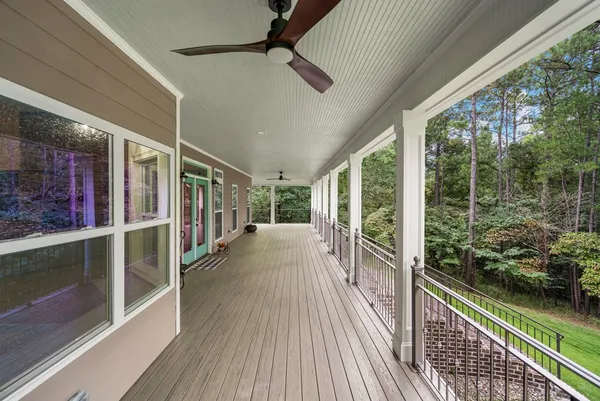 a view of a balcony