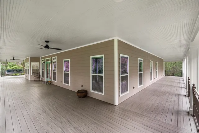 a view of a house with wooden floor