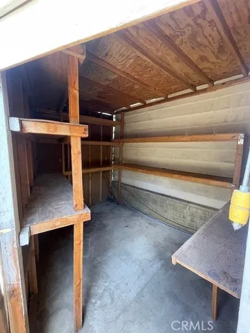 a view of storage and utility room