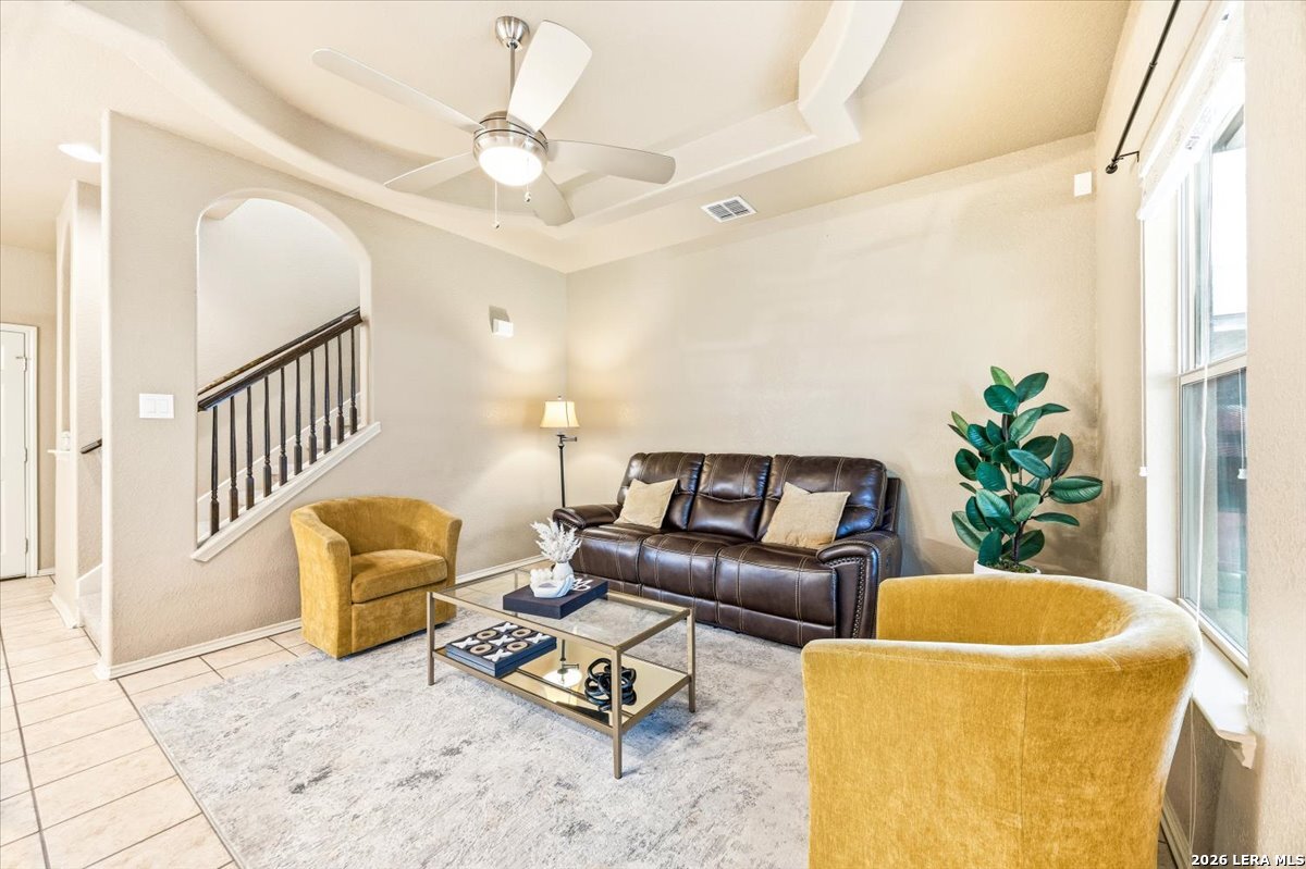 3831 Bacall Way Converse, TX 78109 - Photo 15 of 33 a living room with furniture and a potted plant