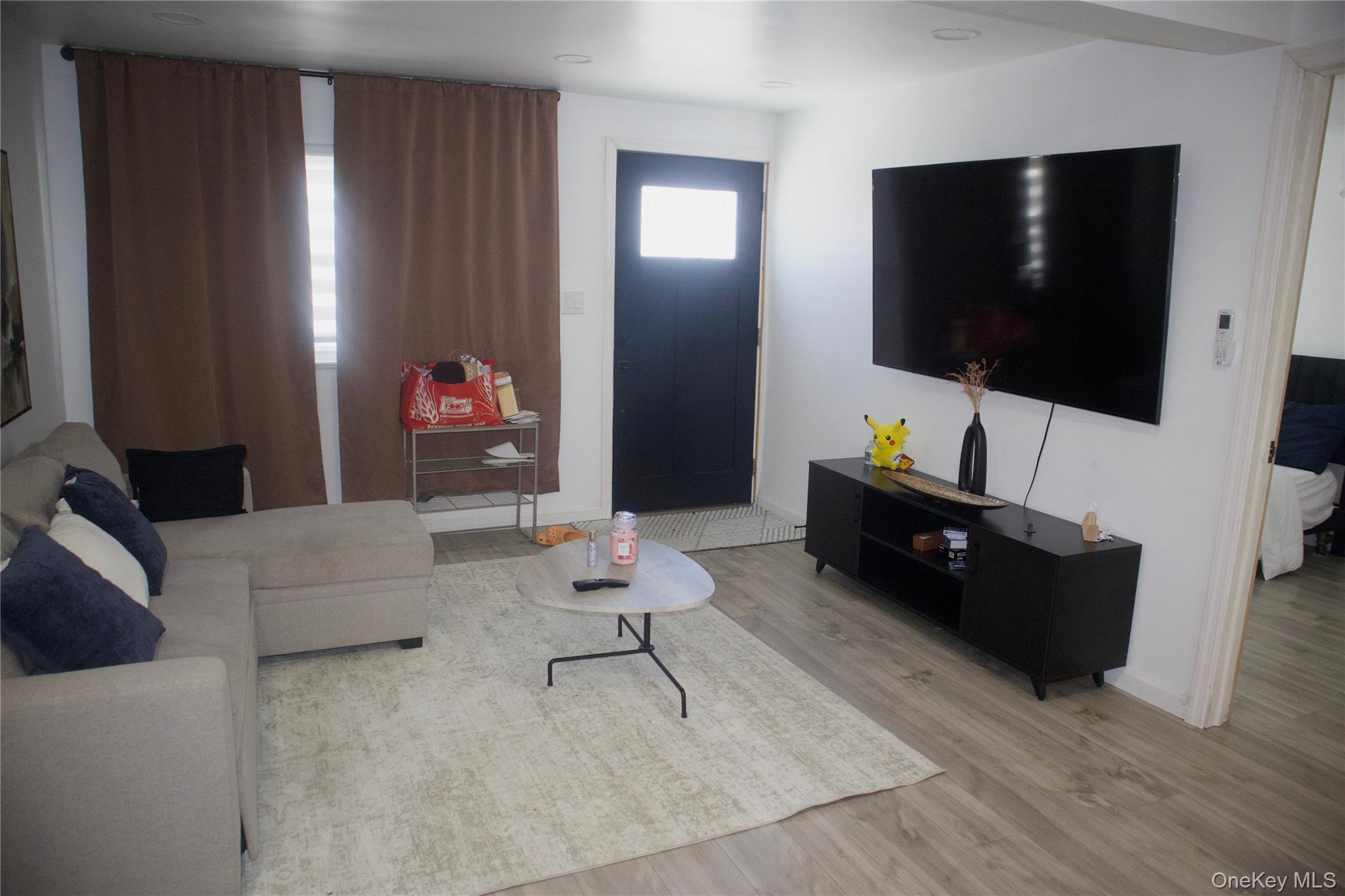 147-15 223rd Street Queens, NY 11413 - Photo 3 of 21 a living room with furniture and a flat screen tv