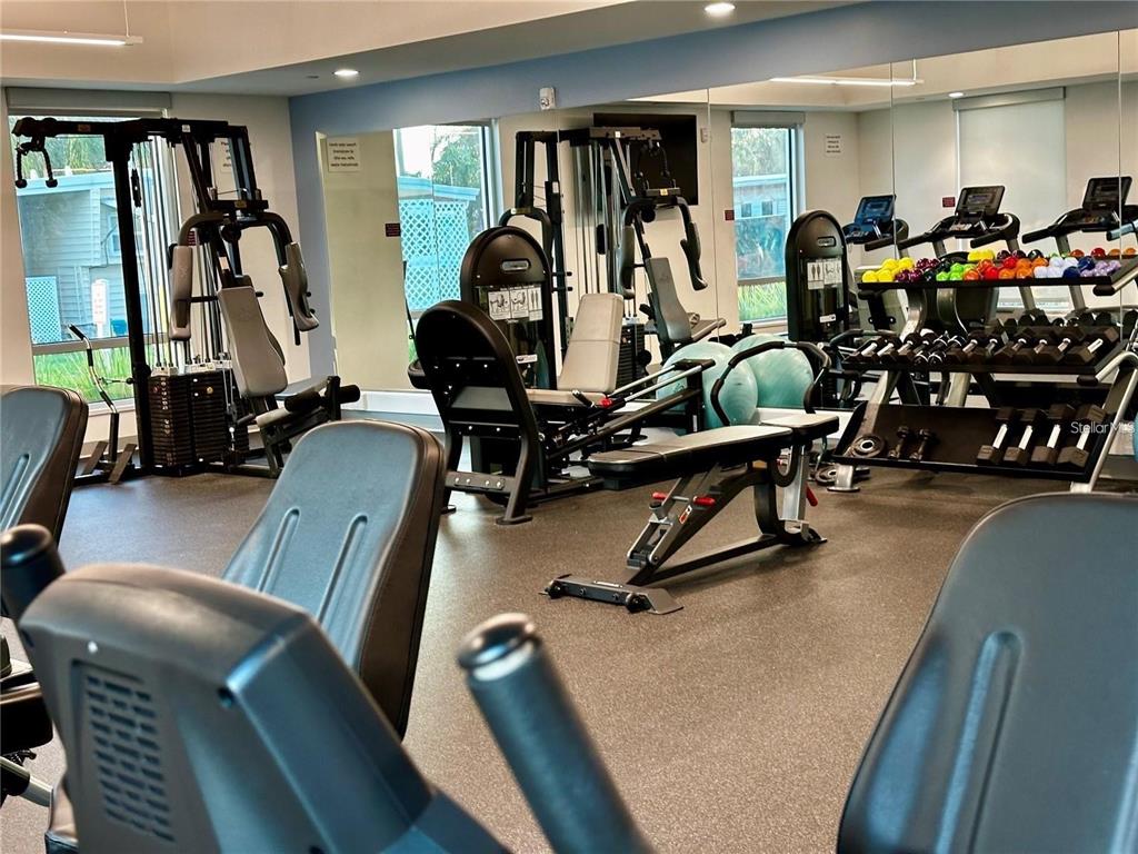 1100 South Belcher Road, Unit 523 Largo, FL 33771 - Photo 34 of 56 a view of a room with gym equipment