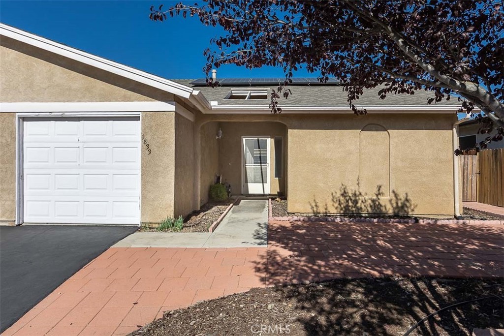 a front view of a house