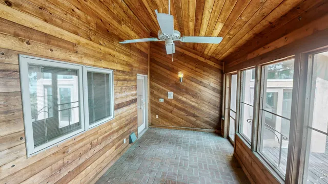 a view of a lake with outdoor space