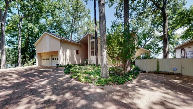 front view of a house with a street