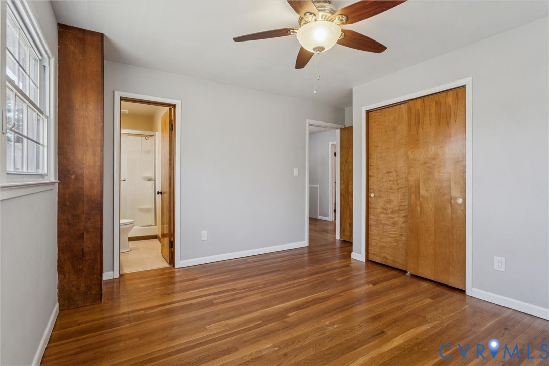 4 Michele Drive Hampton, VA 23669 - Photo 25 of 36 a view of an empty room with wooden floor and a window