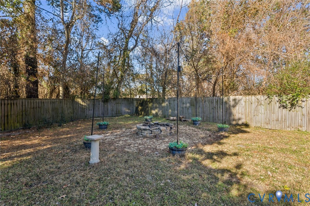 4 Michele Drive Hampton, VA 23669 - Photo 35 of 36 a backyard of a house with lots of green space