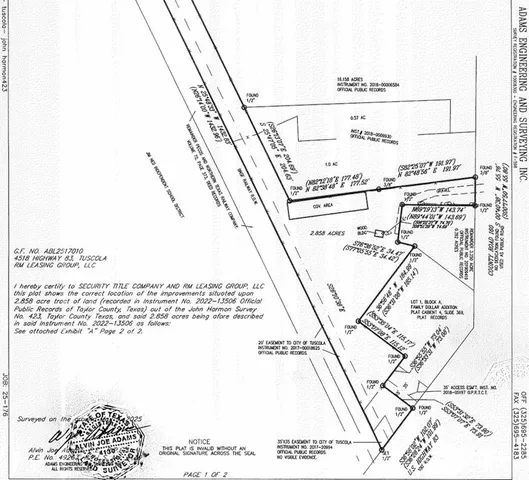$195,000 | 212 County Road 160, Tuscola, TX 79562