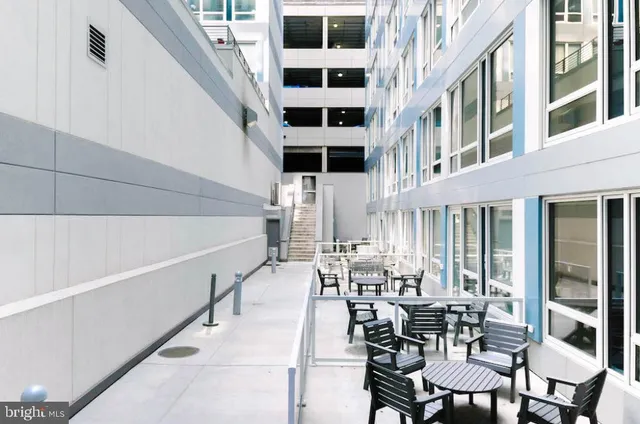 a view of an outdoor seating