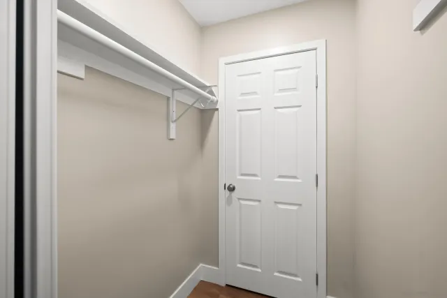 a view of a backyard with a garden