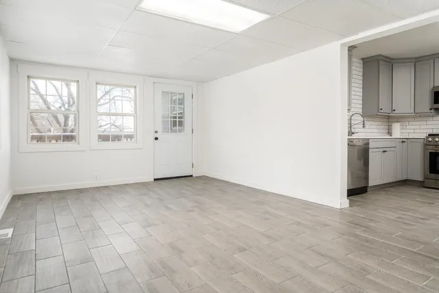 a view of an empty room