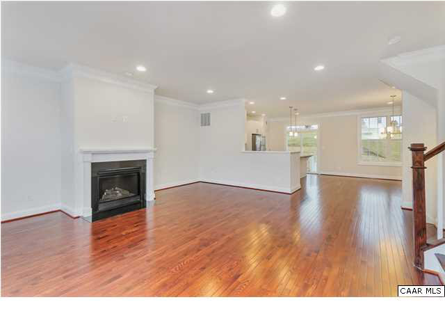 2106 Avinity Loop Charlottesville, VA 22902 - Photo 9 of 18 a living room with a wooden floor and a fireplace