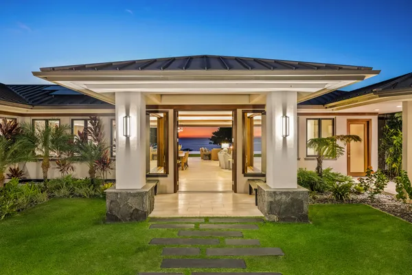 a view of a entryway front of house