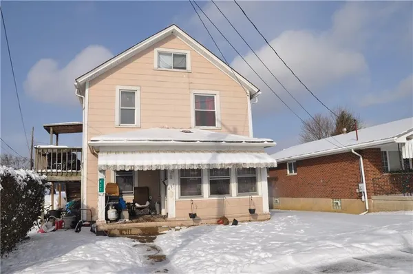 a view of a house with patio