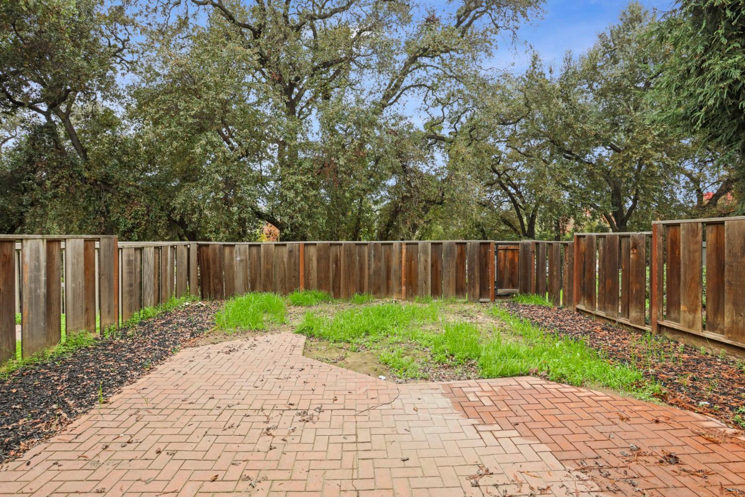 1917 Edgebrook Drive, Unit D Modesto, CA 95354 - Photo 51 of 58 a backyard of a house with green landscape