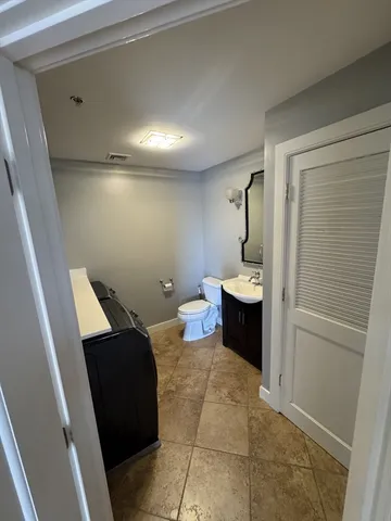 a bathroom with a toilet