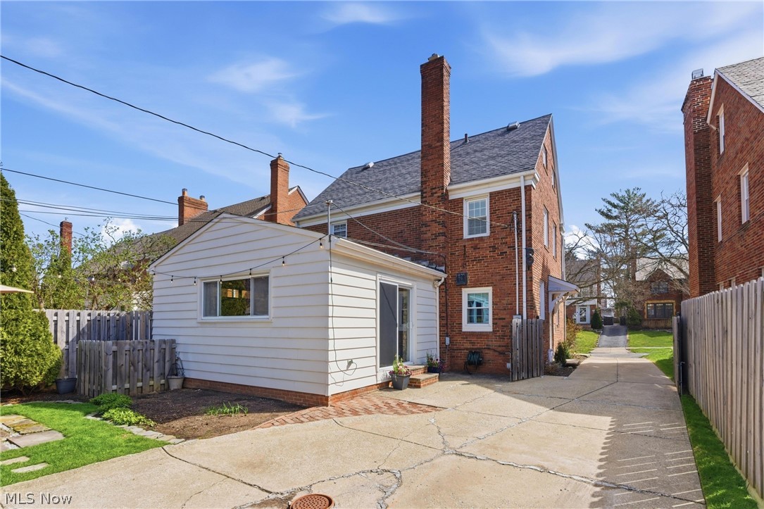 2552 Channing Road Cleveland, OH 44118 - Photo 26 of 33 Back exterior of home featuring the vaulted extension.