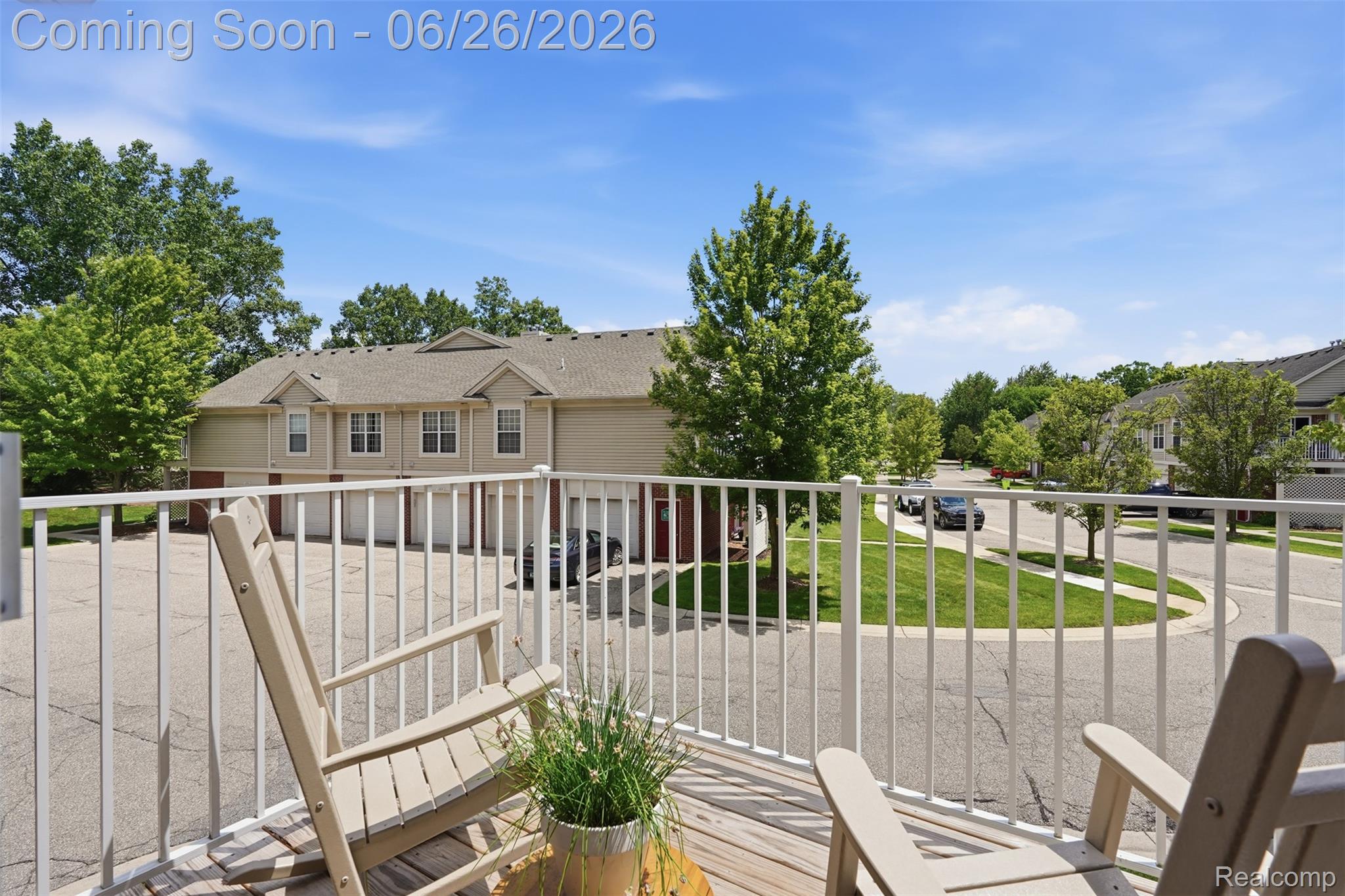 1668 Deepwood Circle Rochester, MI 48307 - Photo 24 of 27 Balcony featuring wood-finish decking and white metal railings