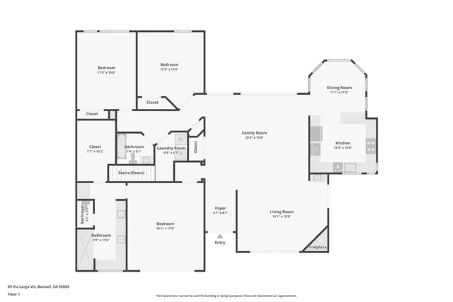 $725,000 | 69 Via Larga Vista, Bonsall, CA 92003