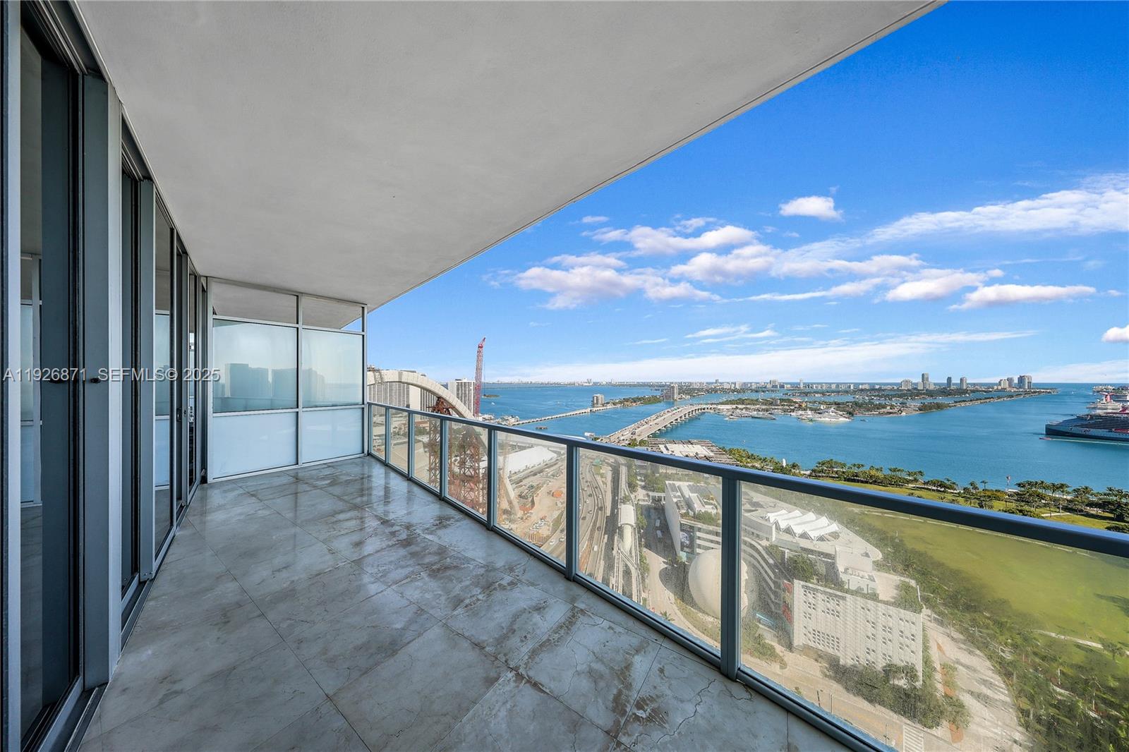 1100 Biscayne Boulevard, Unit 3103 Miami, FL 33132 - Photo 22 of 28 a view of balcony with ocean view