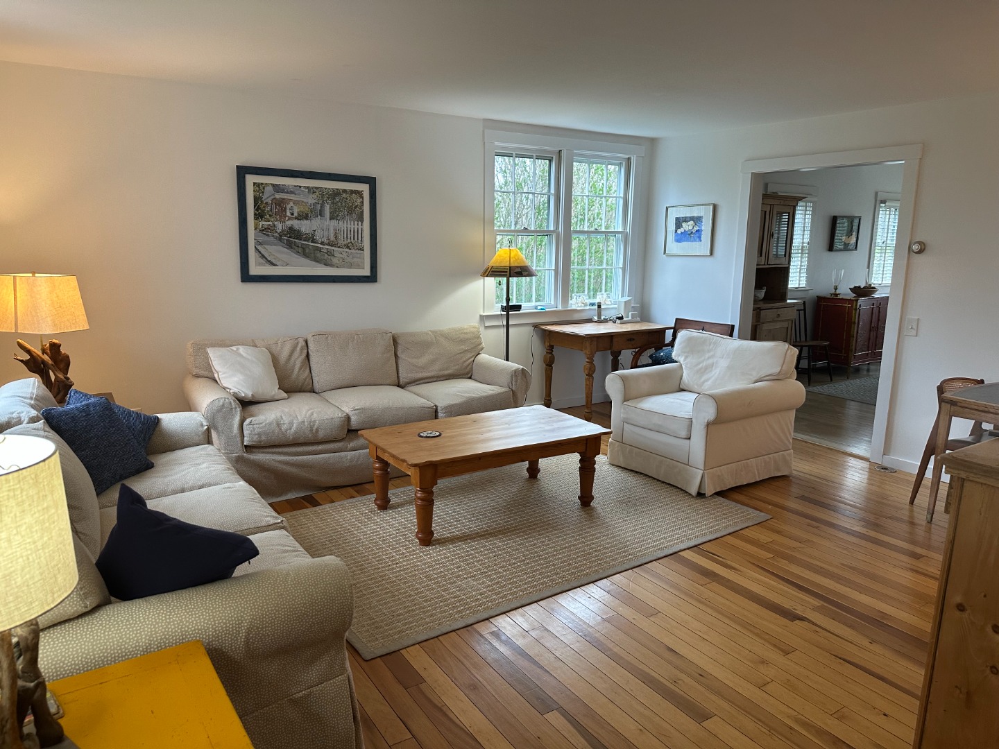 78 Baxter Road Nantucket, MA 02554 - Photo 4 of 14 a living room with furniture and a wooden floor
