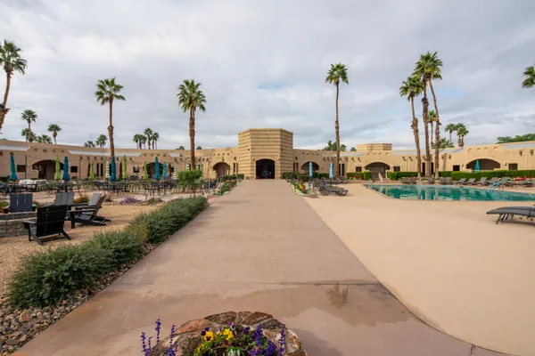 a view of outdoor space with seating area