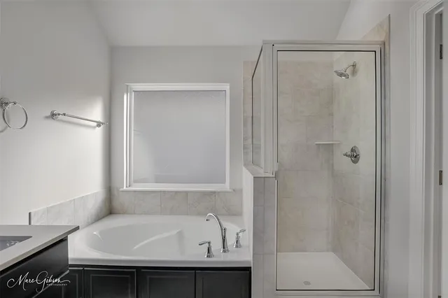 a bathroom with a sink and a bathtub