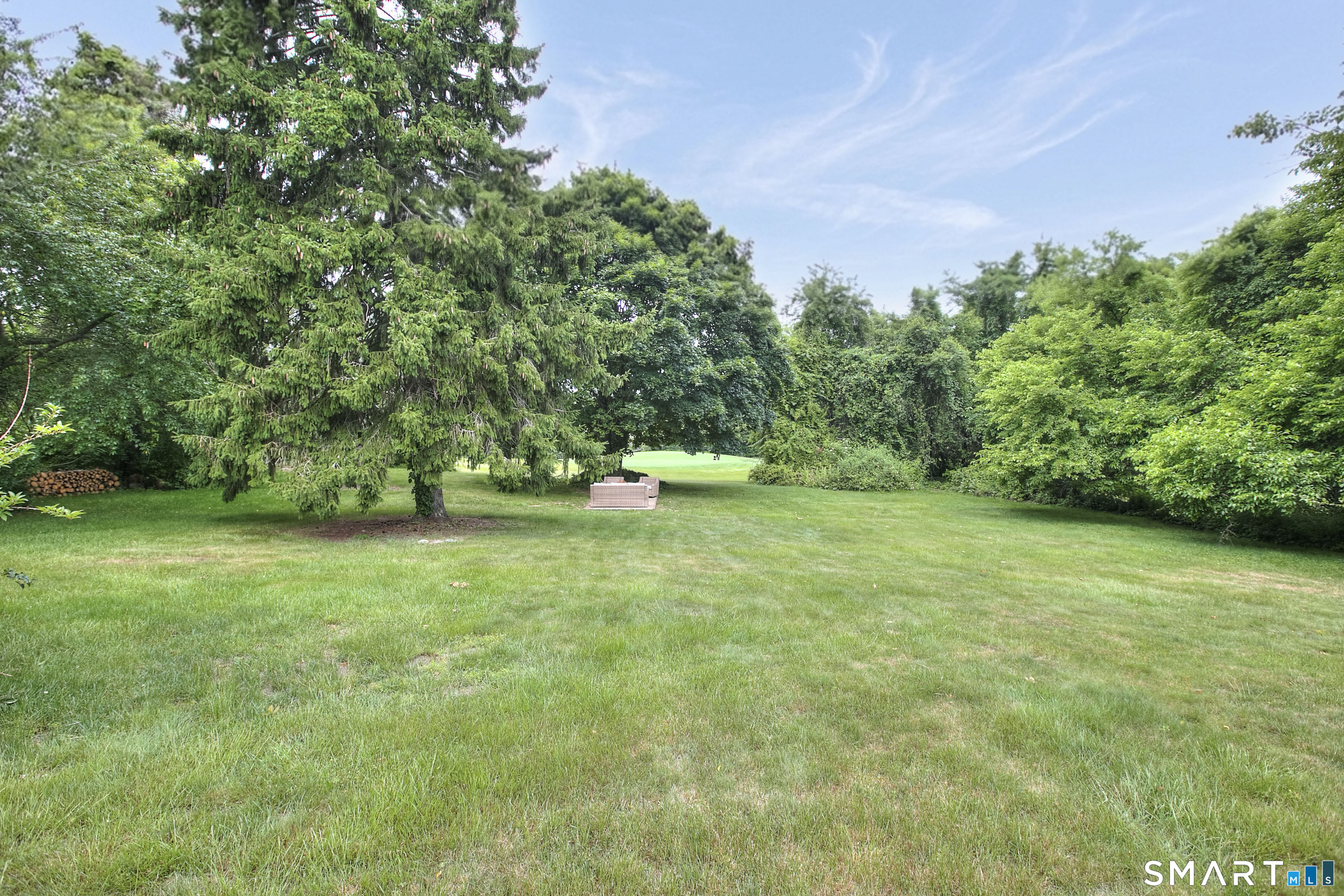 324 Ridge Road Orange, CT 06477 - Photo 34 of 38 a backyard of a house with lots of green space