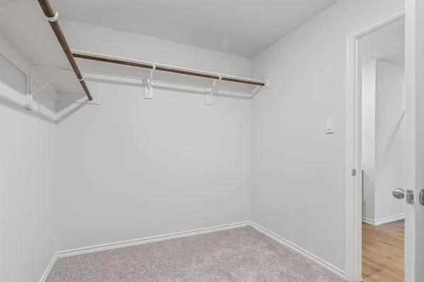 a view of closet area