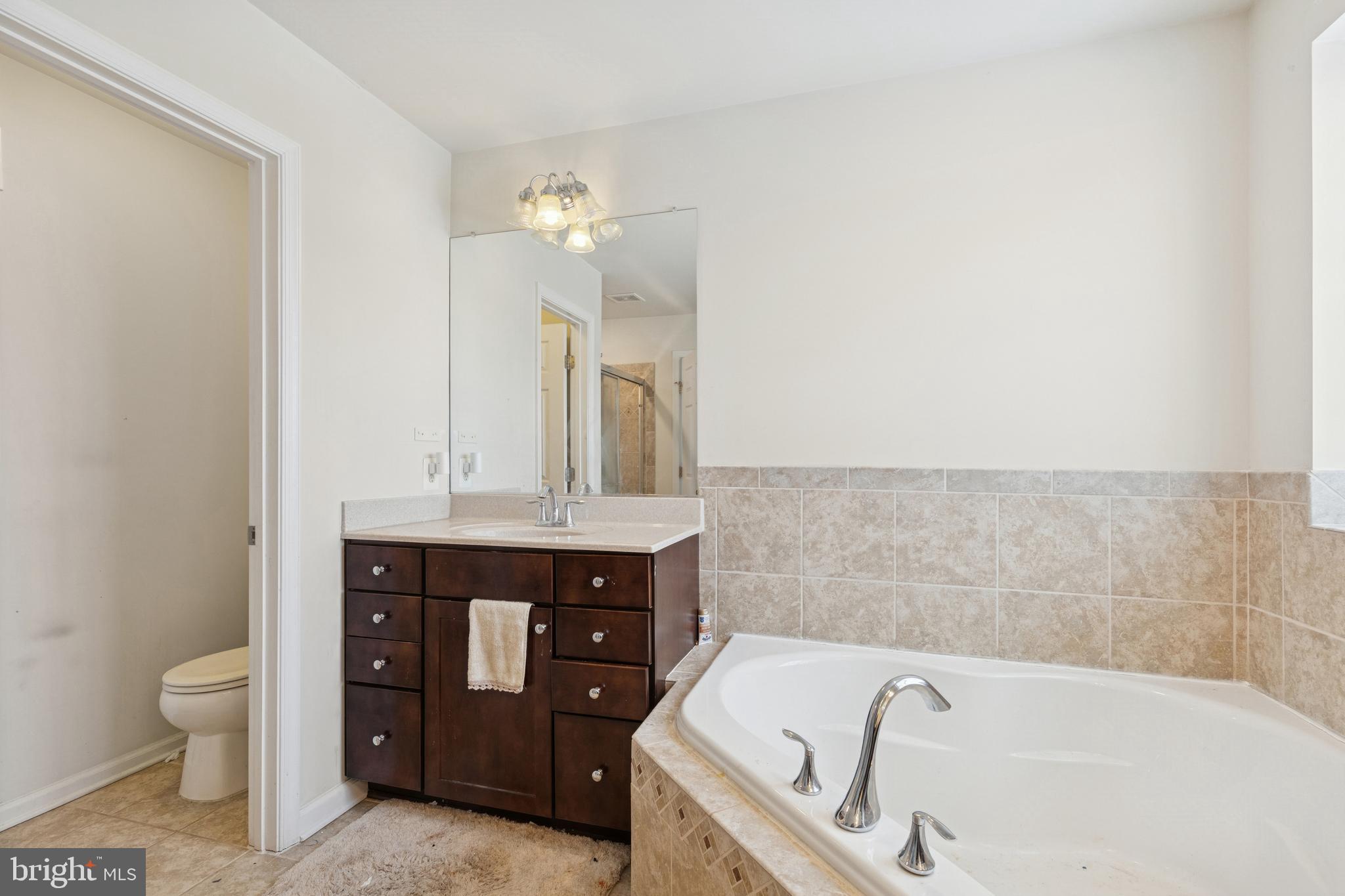 5857 Bella Marie Way, Unit F Frederick, MD 21703 - Photo 31 of 45 a bathroom with a tub sink and toilet