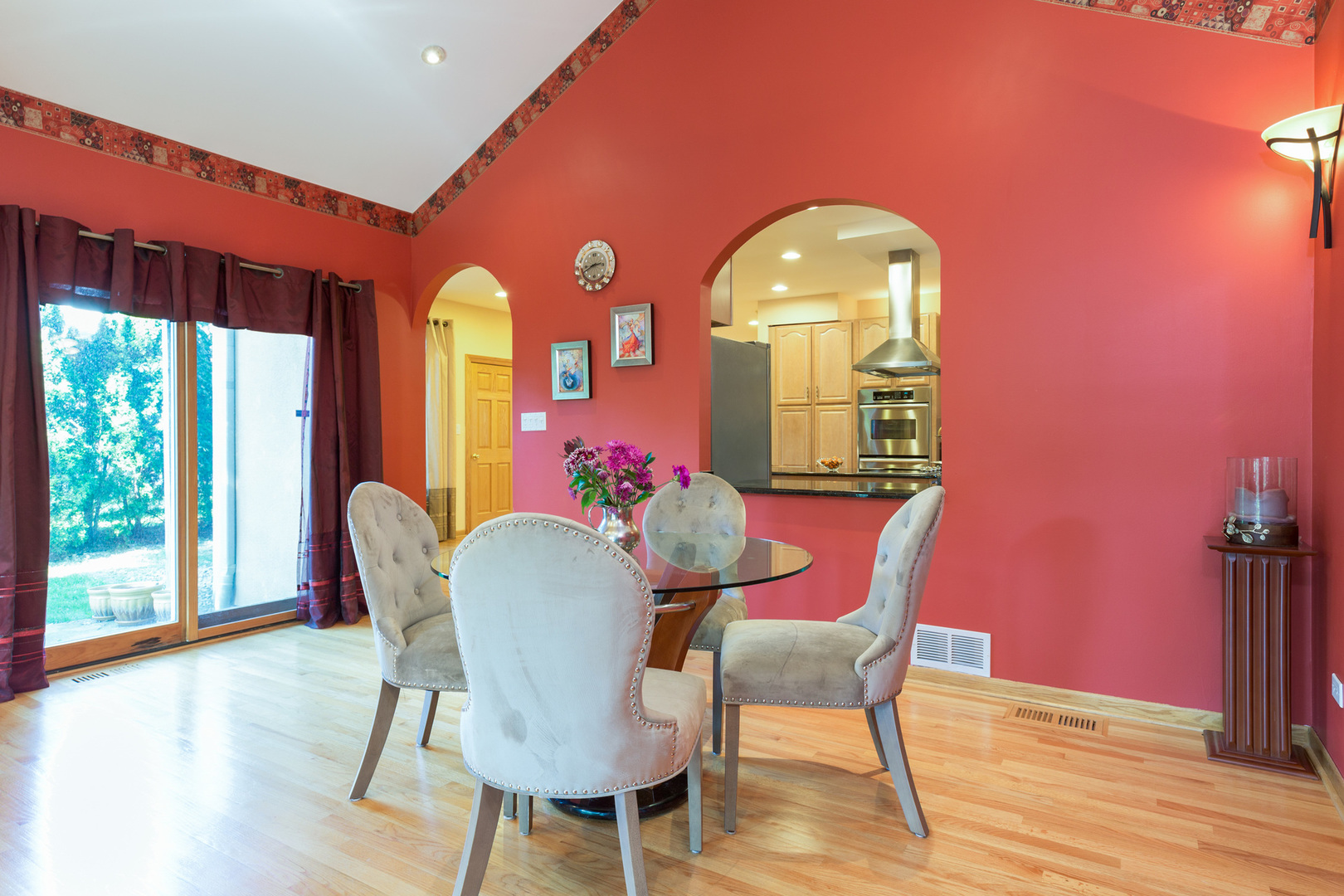 1050 Ridge Road Highland Park, IL 60035 - Photo 14 of 33 a view of a dining room with furniture window and wooden floor
